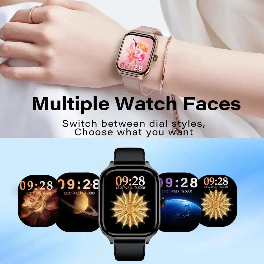LAXASFIT New Men Women Smart Watch Bluetooth Talk Digital Smart Watch Clock Multi Sport Function Smart Watch Android IOS