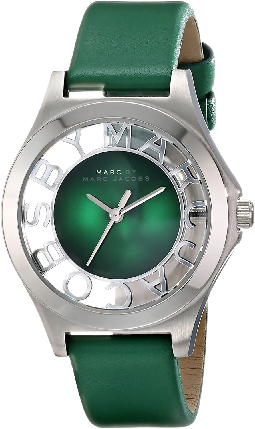 Marc By Marc Women's  Green Leather Quartz Watch MBM1336