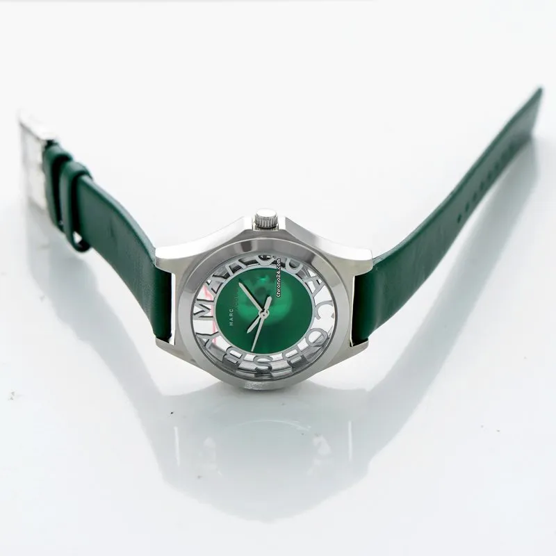 Marc By Marc Women's  Green Leather Quartz Watch MBM1336