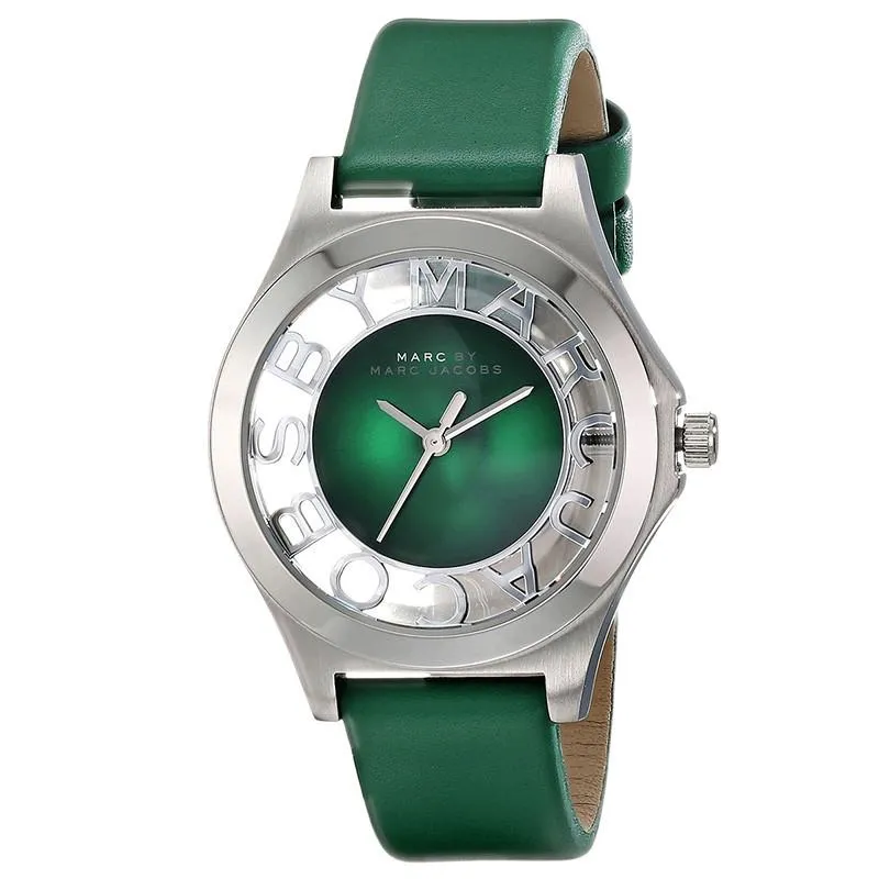 Marc By Marc Women's  Green Leather Quartz Watch MBM1336