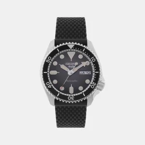 Men's Black Automatic Silicon Watch SRPD73K2