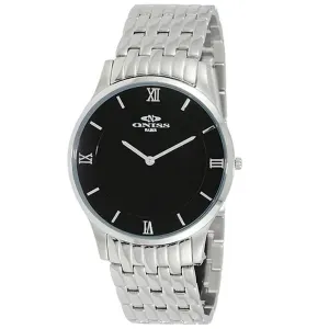 Oniss Men's Rustic Black Dial Watch - ON5562-MBK