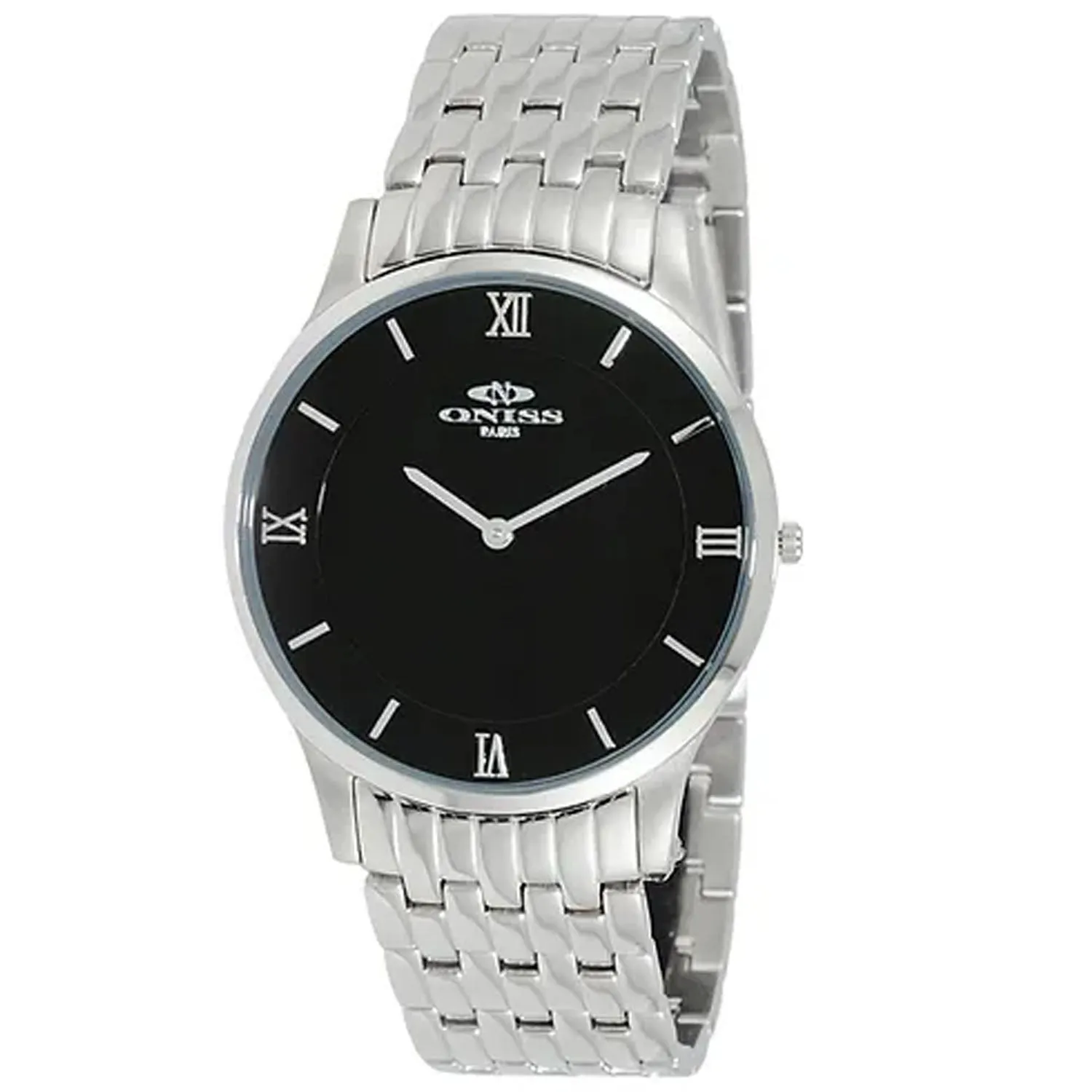 Oniss Men's Rustic Black Dial Watch - ON5562-MBK