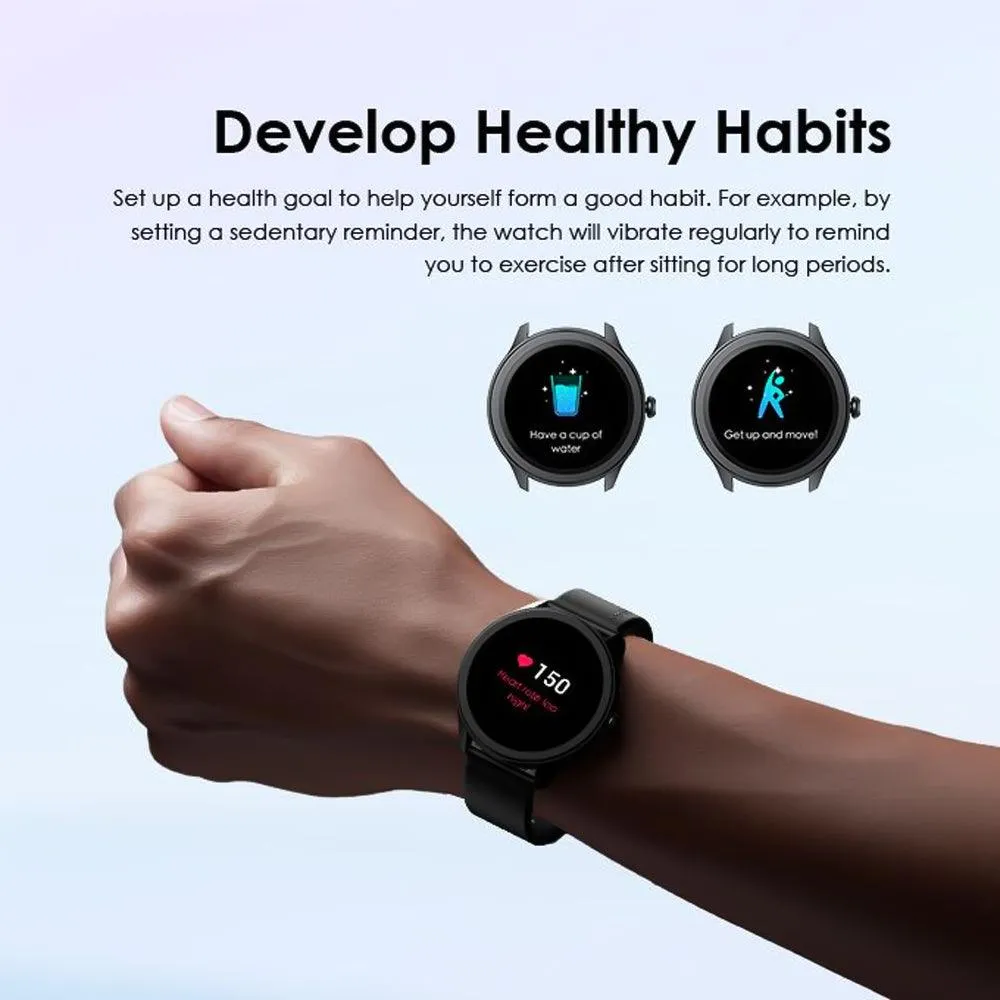 Oraimo Watch 2R OSW-30 Smart Watch With Black Silicone Strap
