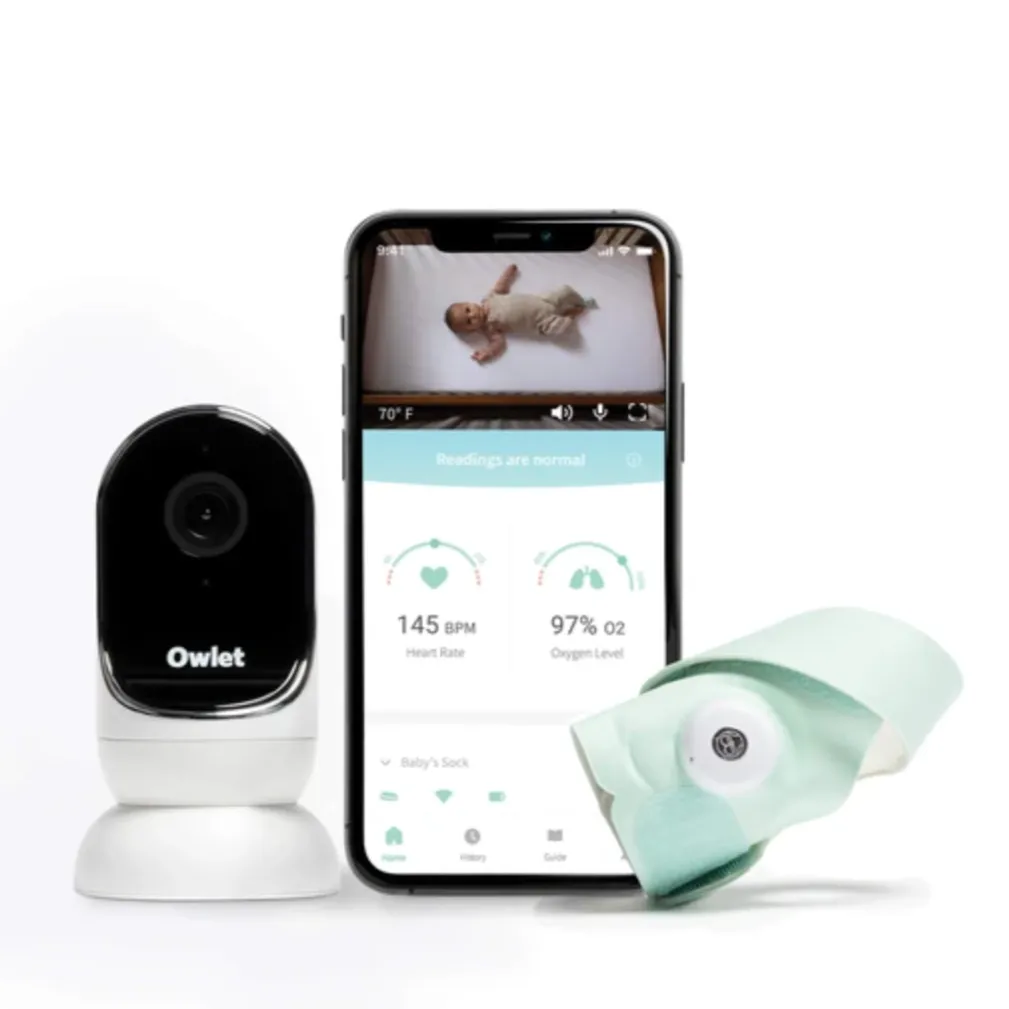 Owlet Smart Sock 3   Cam Bundle - Mint