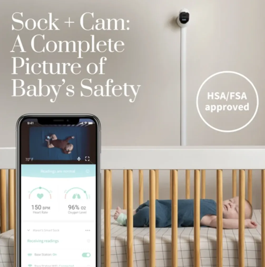 Owlet Smart Sock 3   Cam Bundle - Mint