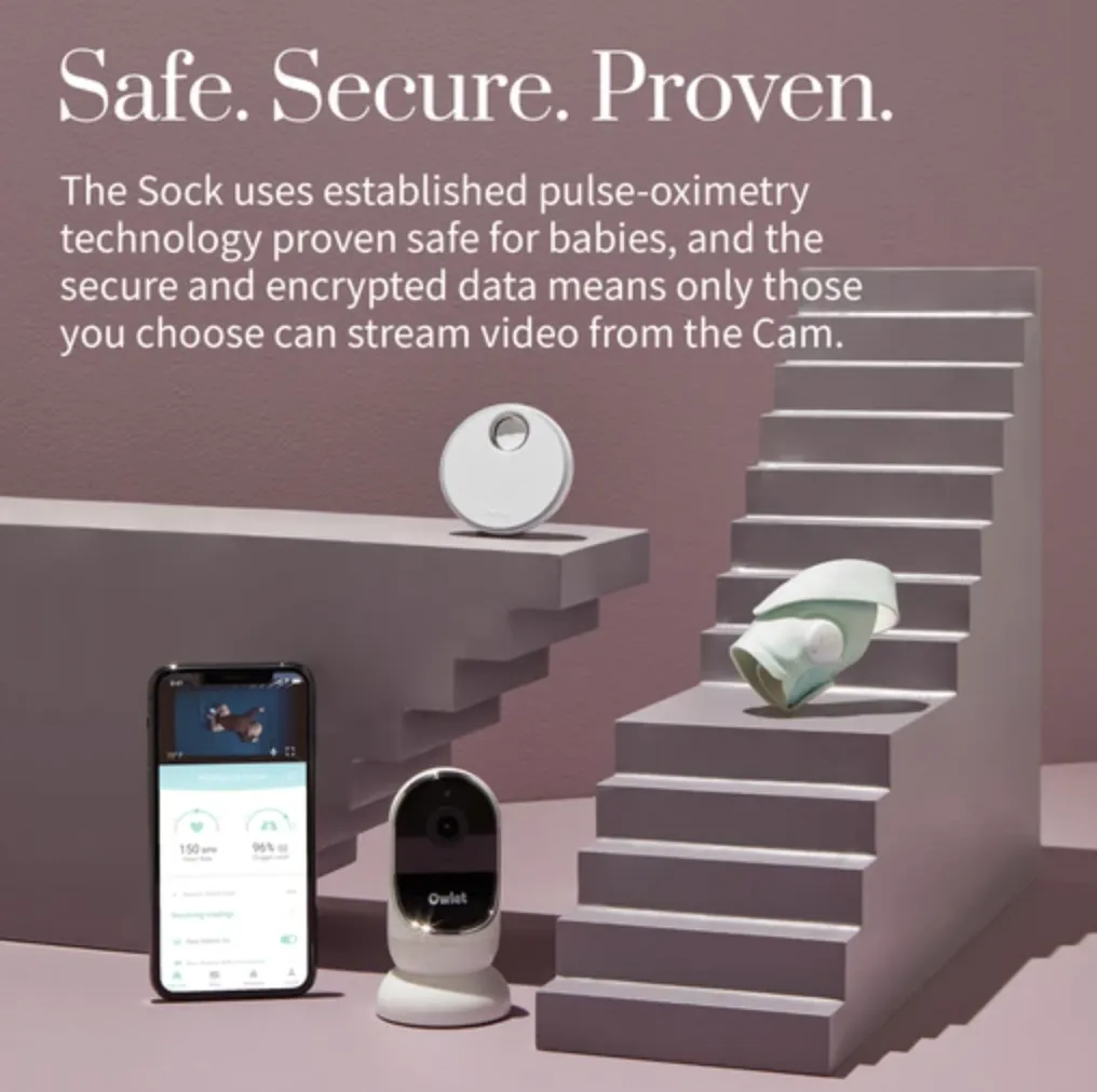 Owlet Smart Sock 3   Cam Bundle - Mint