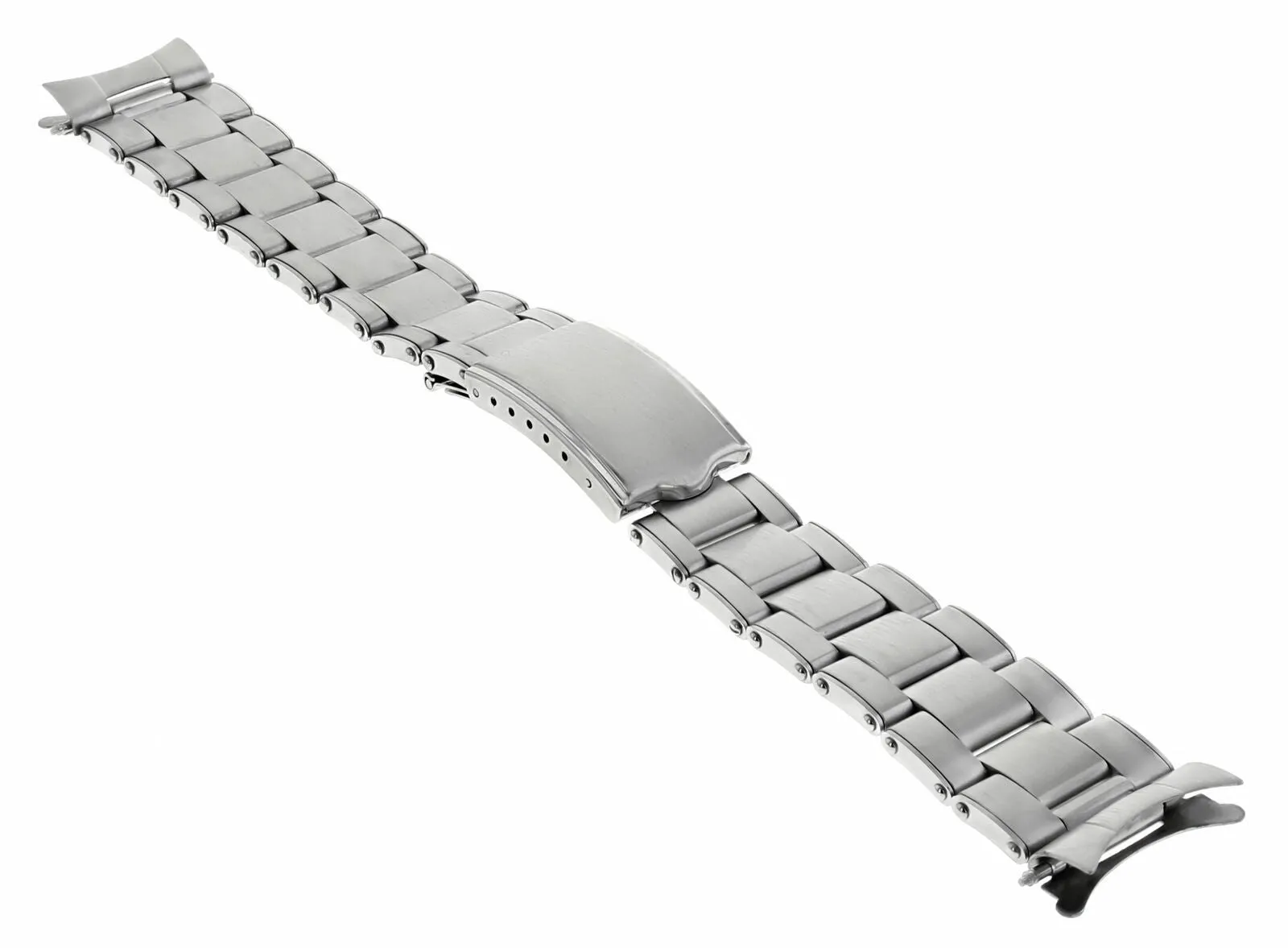 OYSTER WATCH BAND STAINLESS STEEL FOR VINTAGE 34MM ROLEX DATE 19MM  RIVET STEEL