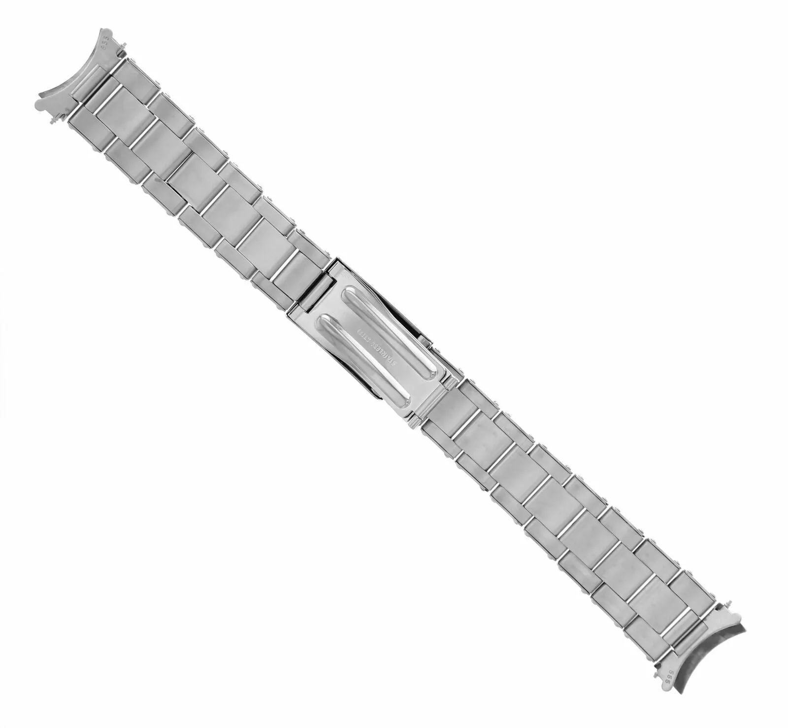 OYSTER WATCH BAND STAINLESS STEEL FOR VINTAGE 34MM ROLEX DATE 19MM  RIVET STEEL