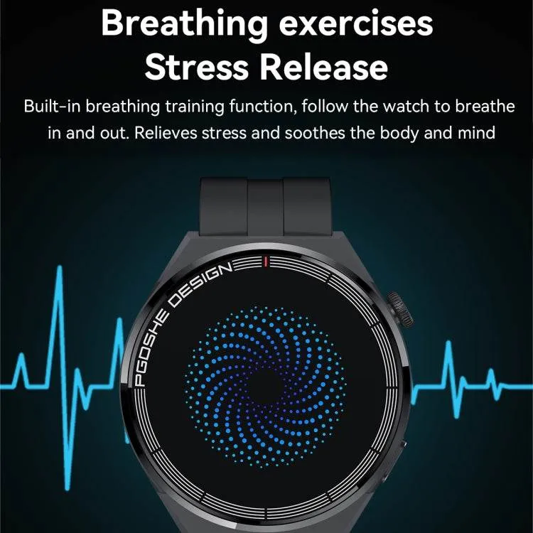 PG3 Pro 1.41-Inch Bluetooth Smart Watch with Heart Rate and Blood Pressure Monitoring