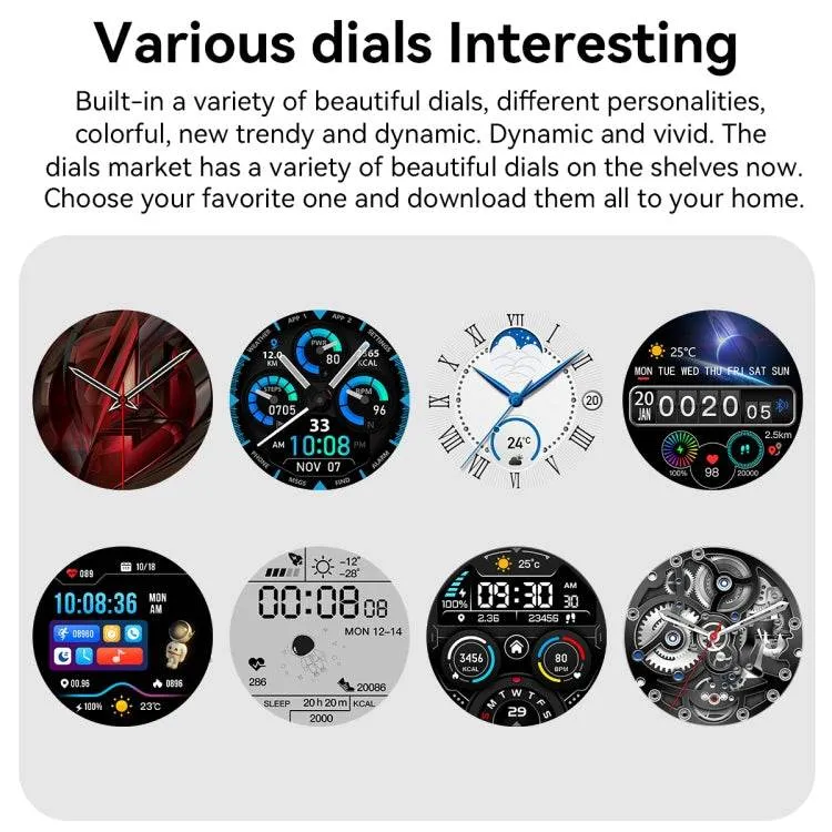 PG3 Pro 1.41-Inch Bluetooth Smart Watch with Heart Rate and Blood Pressure Monitoring