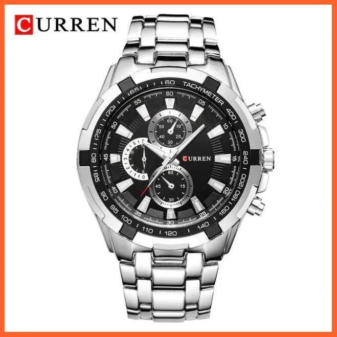 Quartz Waterproof Sport Military Watches For Men | Luxury Branded Casual Business Stainless Steel Mens Wristwatch