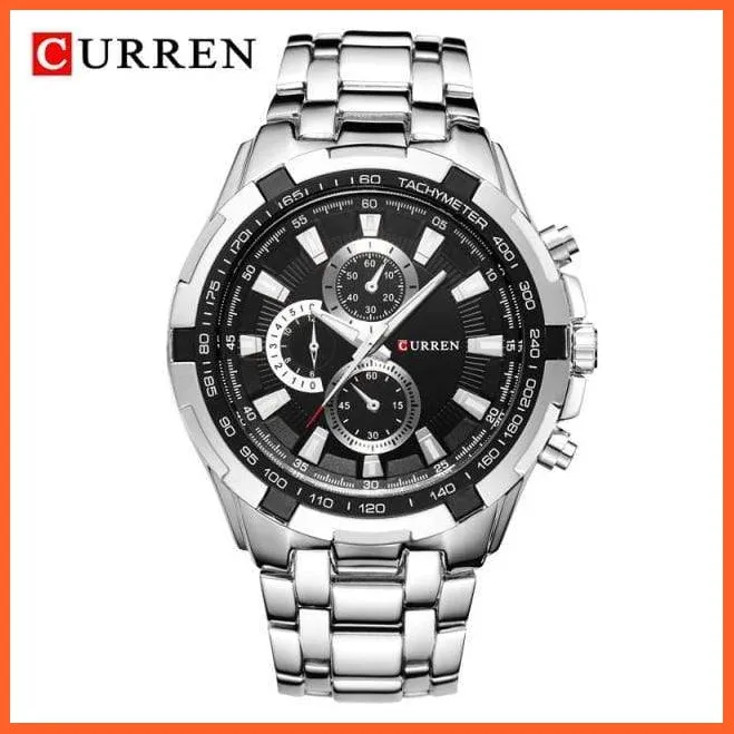 Quartz Waterproof Sport Military Watches For Men | Luxury Branded Casual Business Stainless Steel Mens Wristwatch