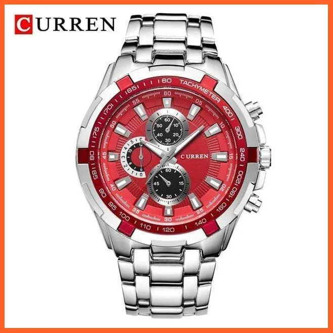 Quartz Waterproof Sport Military Watches For Men | Luxury Branded Casual Business Stainless Steel Mens Wristwatch