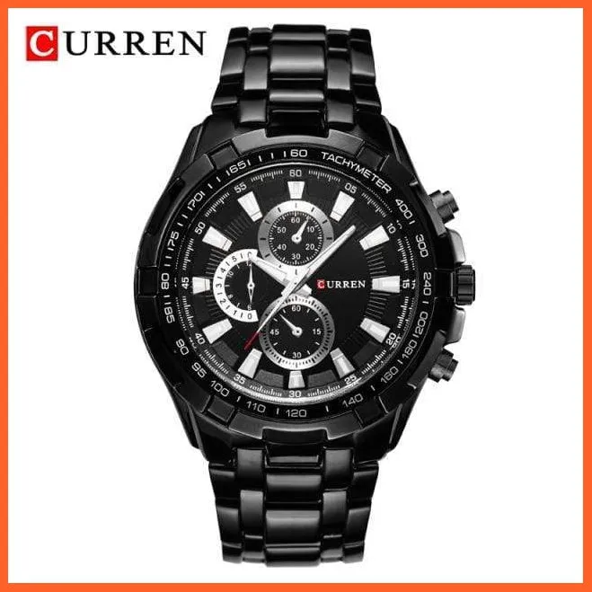 Quartz Waterproof Sport Military Watches For Men | Luxury Branded Casual Business Stainless Steel Mens Wristwatch