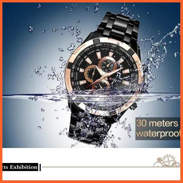 Quartz Waterproof Sport Military Watches For Men | Luxury Branded Casual Business Stainless Steel Mens Wristwatch