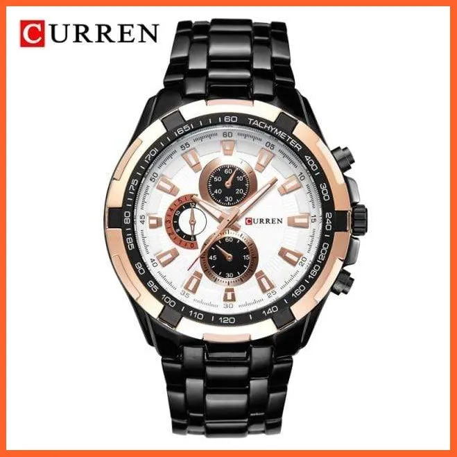 Quartz Waterproof Sport Military Watches For Men | Luxury Branded Casual Business Stainless Steel Mens Wristwatch