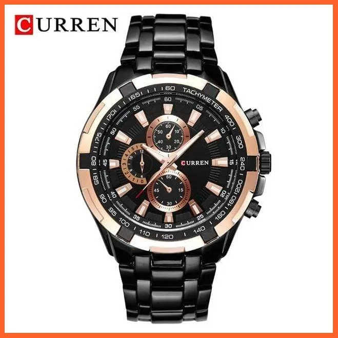 Quartz Waterproof Sport Military Watches For Men | Luxury Branded Casual Business Stainless Steel Mens Wristwatch
