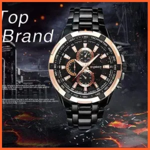 Quartz Waterproof Sport Military Watches For Men | Luxury Branded Casual Business Stainless Steel Mens Wristwatch