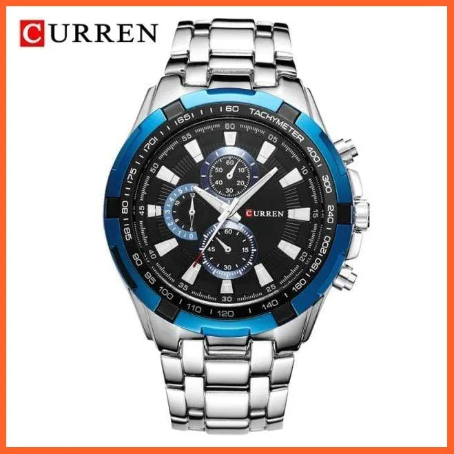 Quartz Waterproof Sport Military Watches For Men | Luxury Branded Casual Business Stainless Steel Mens Wristwatch