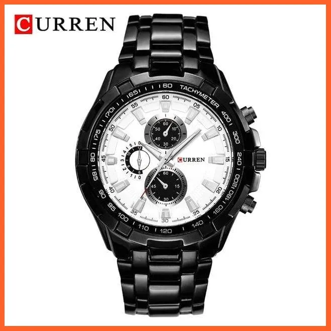 Quartz Waterproof Sport Military Watches For Men | Luxury Branded Casual Business Stainless Steel Mens Wristwatch