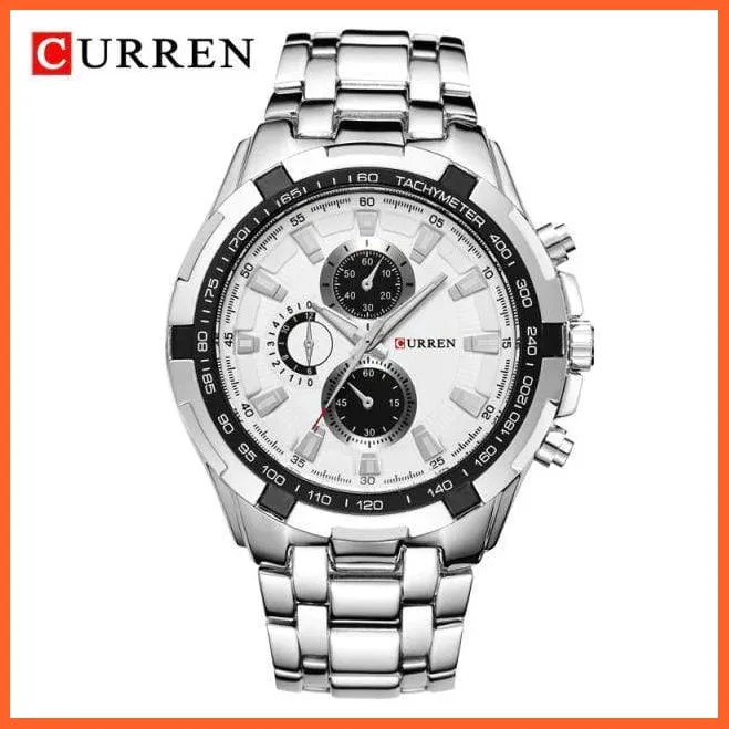 Quartz Waterproof Sport Military Watches For Men | Luxury Branded Casual Business Stainless Steel Mens Wristwatch