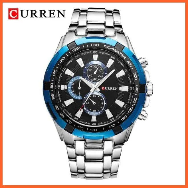 Quartz Waterproof Sport Military Watches For Men | Luxury Branded Casual Business Stainless Steel Mens Wristwatch