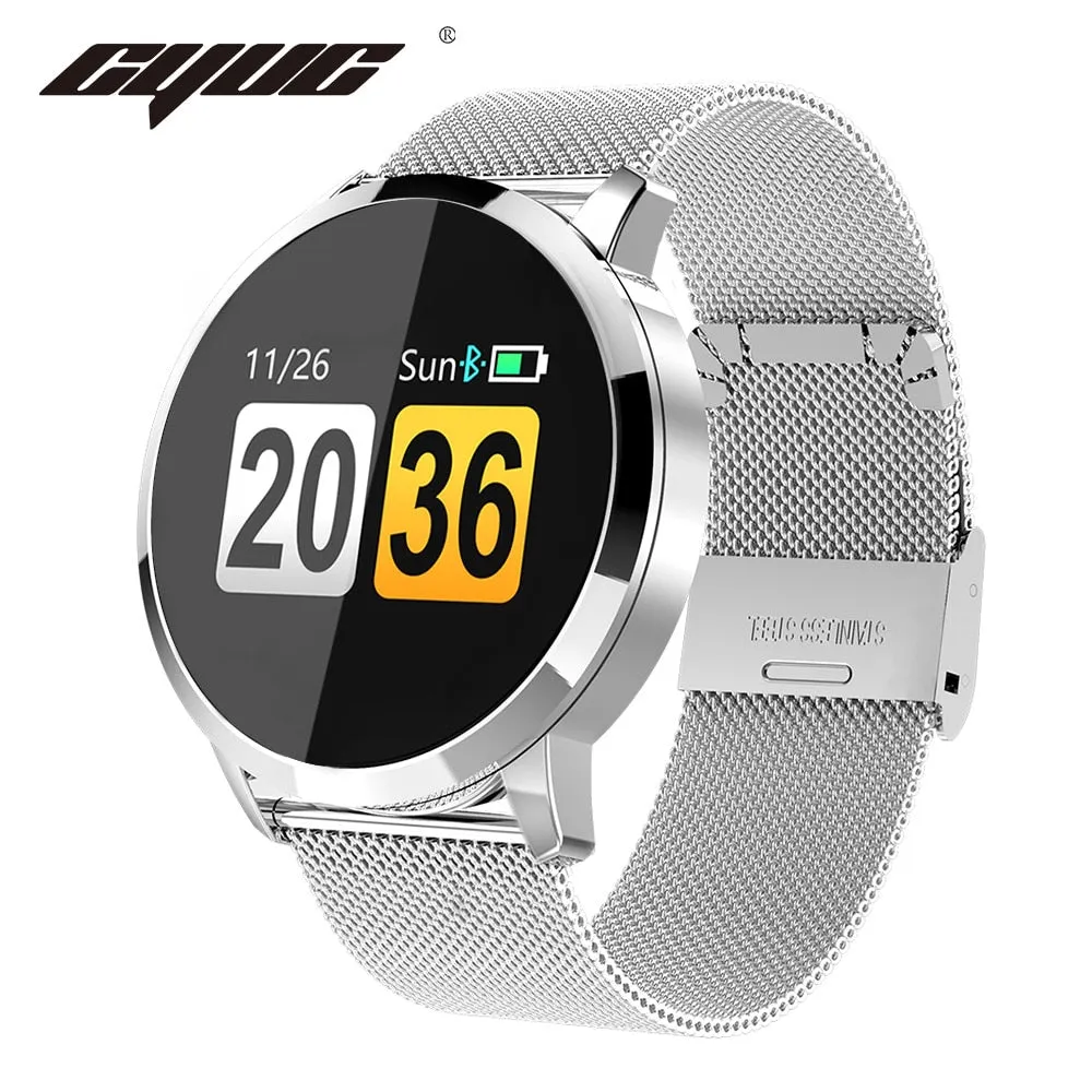"CYUC Q8" OLED Color Screen Fitness Tracker Heart Rate Blood Pressure