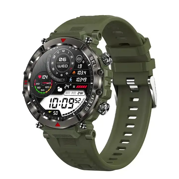 RECON GS2 IOS Army Style Android - IOS Smart Watch with Fitness & Health Tracker