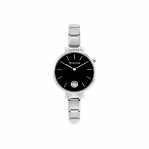 Round Black & CZ | Composable® Watch