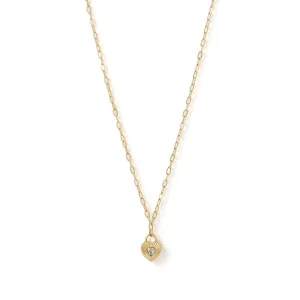 Ruby Heart Necklace - Stone