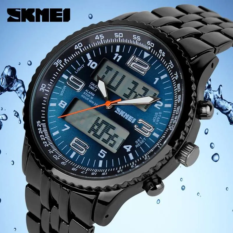 Skmei 1032 Original Analog Digital Steel watch for Men