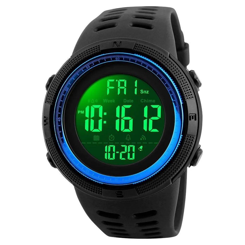 Skmei 1251 Original Digital Waterproof Sports Watch for Men Blue