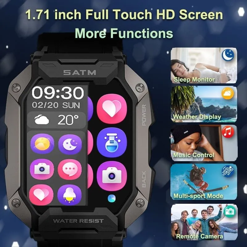 Smart Watch with Blood Pressure and Oxygen