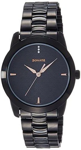 Sonata Analog Black Dial Men's Watch - NF7924NM01