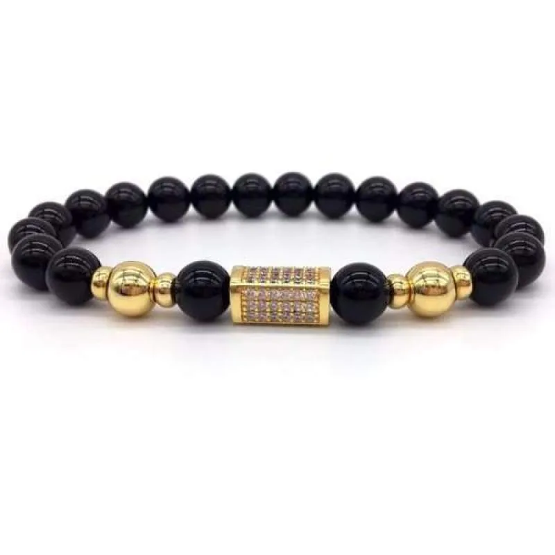 Sons of Odin Rose Gold/Black Bar Bracelet
