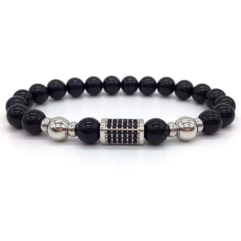 Sons of Odin Rose Gold/Black Bar Bracelet
