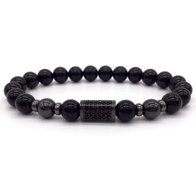 Sons of Odin Rose Gold/Black Bar Bracelet