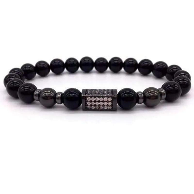 Sons of Odin Rose Gold/Black Bar Bracelet