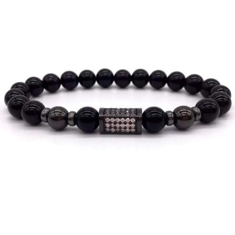 Sons of Odin Silver on Silver Bar Bracelet