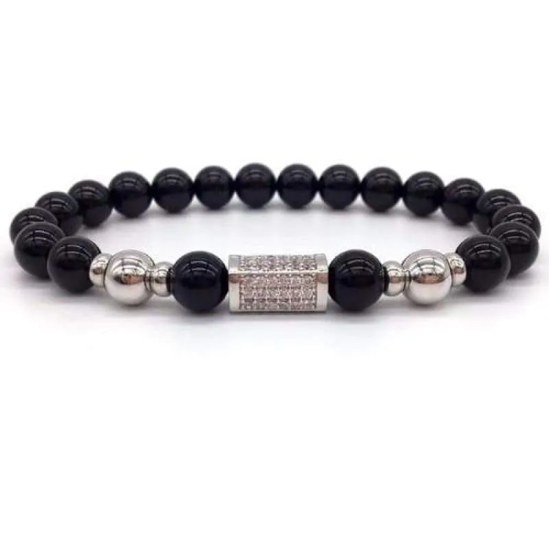 Sons of Odin Silver on Silver Bar Bracelet