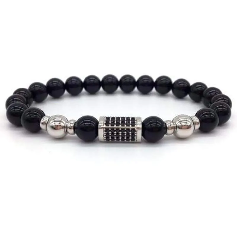 Sons of Odin Silver on Silver Bar Bracelet