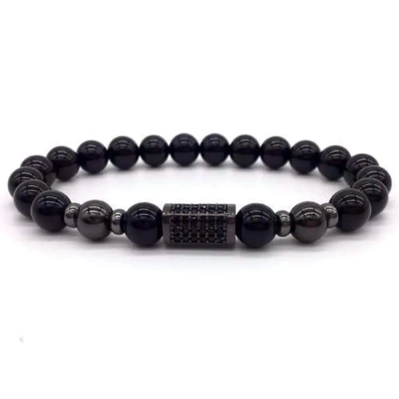 Sons of Odin Silver on Silver Bar Bracelet