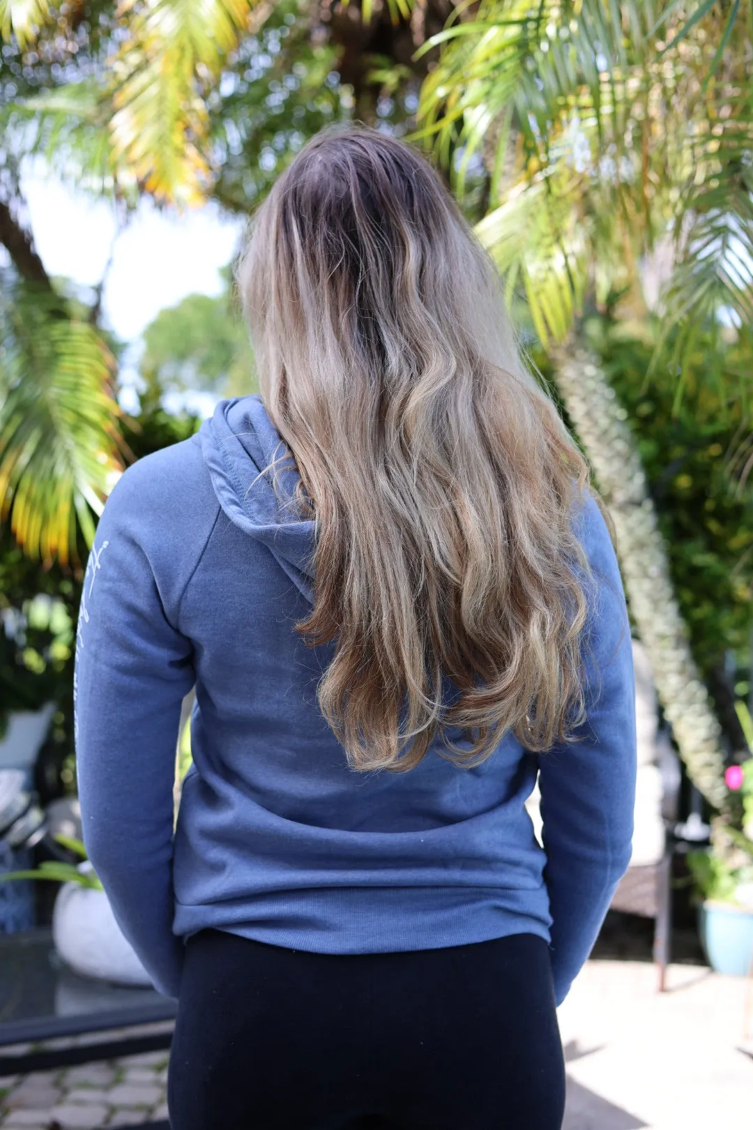 Strength Full Zip Hoodie in blue or charcoal