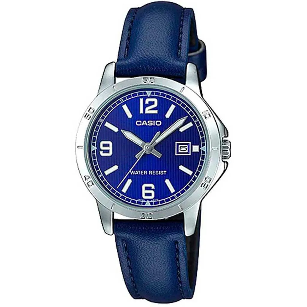 Stylish Casio LTP-V004L Women's Leather Watch