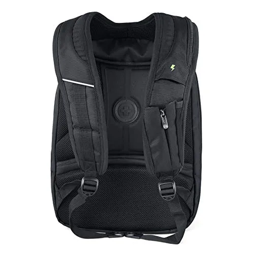 Swissdigital Terabyte TSA-Friendly Water-Resistant Large Backpack, Business Laptop Backpack for Men with USB Charging Port/RFID Protection Big School Bookbag Fits up to 15.6" Travel Laptop Backpack
