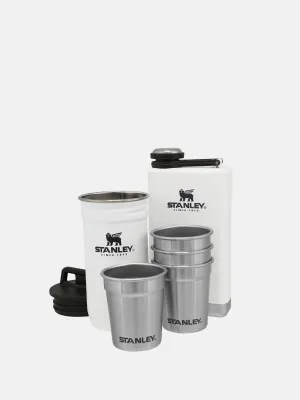 The Pre-Party Shot Glass/Flask Set Set of 4