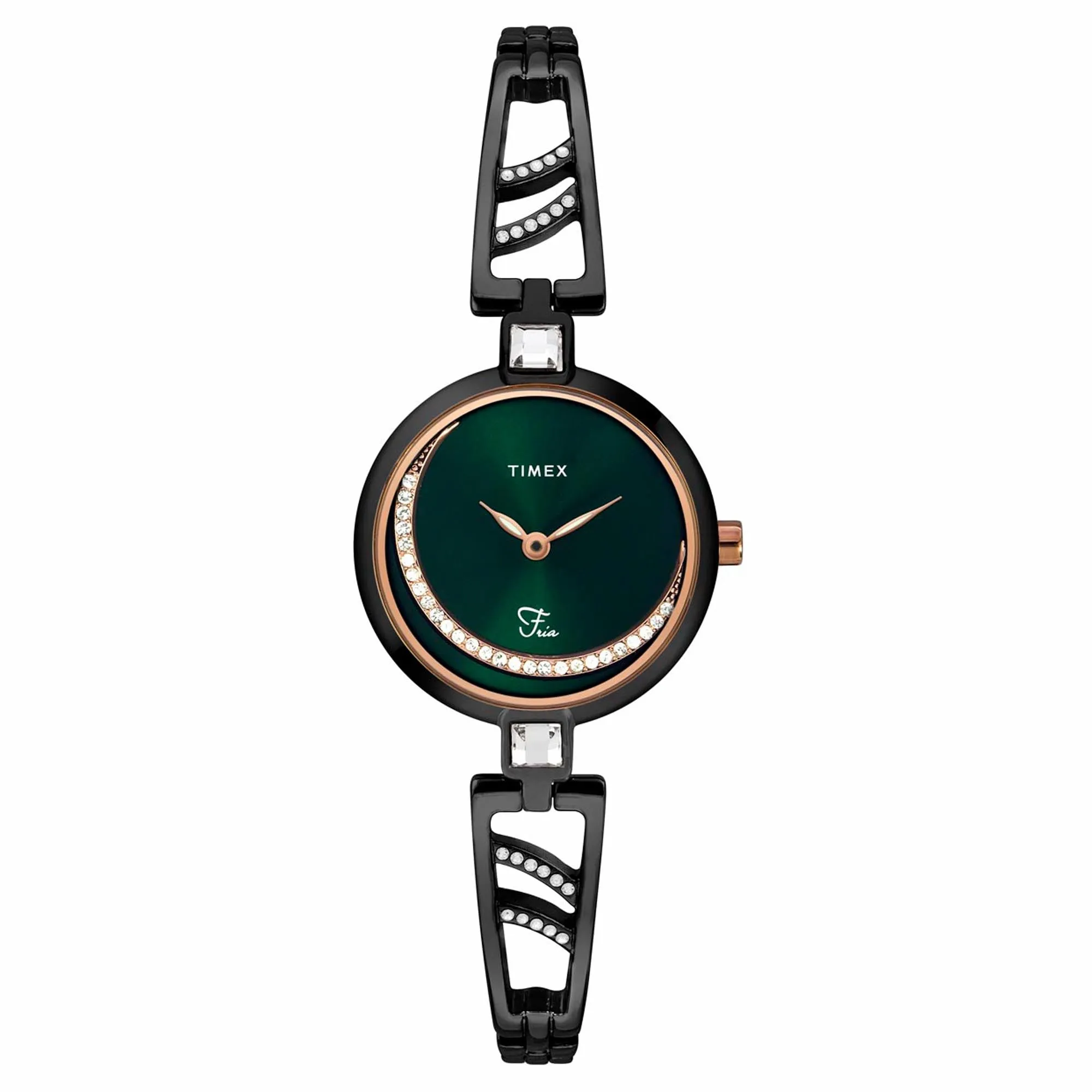 Timex Green Dial Women Analog Watch - TWEL15203