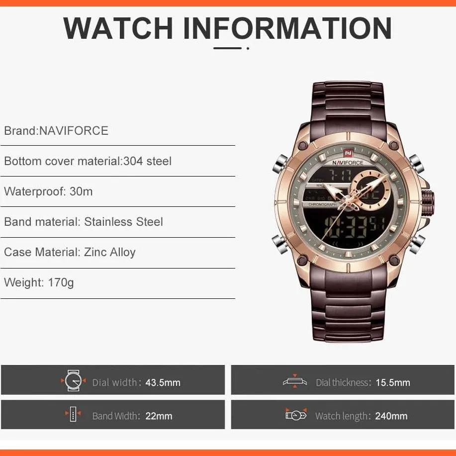 Top Brand Men Watches Fashion Luxury Quartz Watch | Mens Military Chronograph Sports Wristwatch Clock