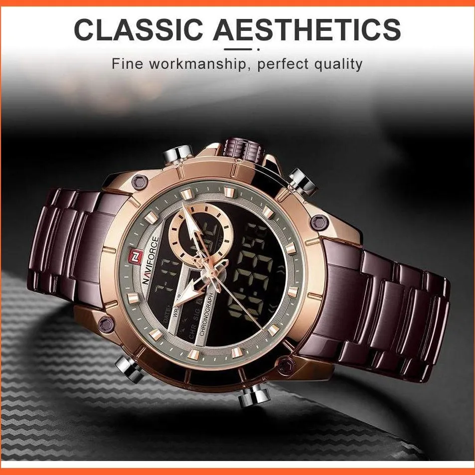 Top Brand Men Watches Fashion Luxury Quartz Watch | Mens Military Chronograph Sports Wristwatch Clock
